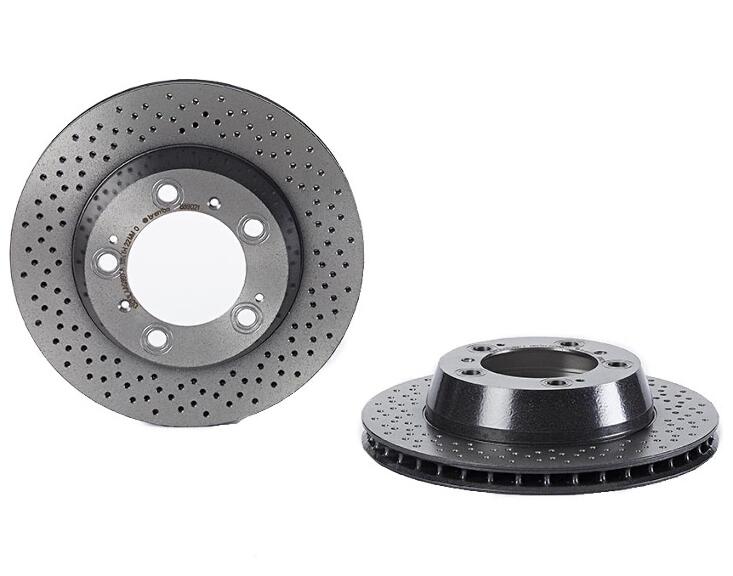 Porsche Brembo Brakes Kit – Pads and Rotors Rear (299mm) (Low-Met) 99735293900 – Brembo 3058238KIT