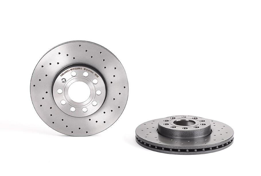 Audi VW Brakes Kit – Pads &  Rotors Front and Rear (288mm/255mm) (Xtra) (Ceramic) 8J0698151C – Brembo 3089653KIT