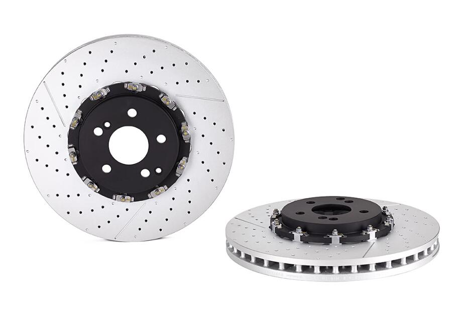 Mercedes Brakes Kit – Pads & Rotors Front and Rear (360mm/330mm) (Low-Met) 2194210212 – Brembo 2864851KIT