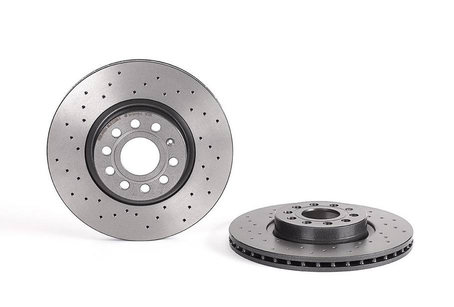 Volkswagen Disc Brake Pad and Rotor Kit – Front and Rear (312mm/282mm) (Xtra) (Low-Met) 5Q0615301F