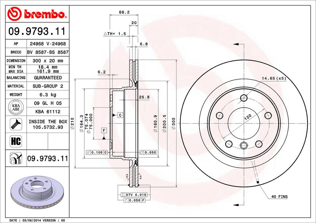 BMW Disc Brake Pad and Rotor Kit – Front and Rear (300mm/300mm) (Ceramic) 34116854998