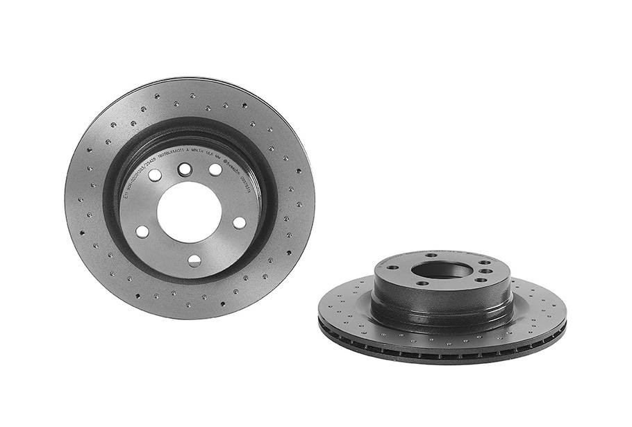 BMW Disc Brake Pad and Rotor Kit – Front and Rear (312mm/300mm) (Xtra) (Low-Met) 34116855692