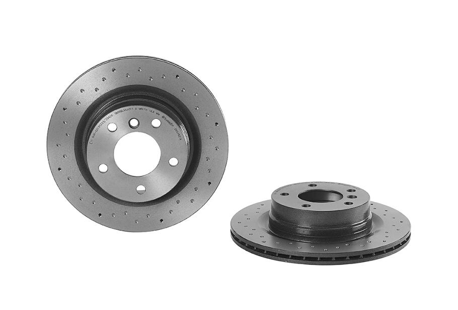 BMW Brembo Brake Kit – Pads and Rotors Rear (300mm) (Xtra) (Low-Met) 34356792564 – Brembo 2858475KIT