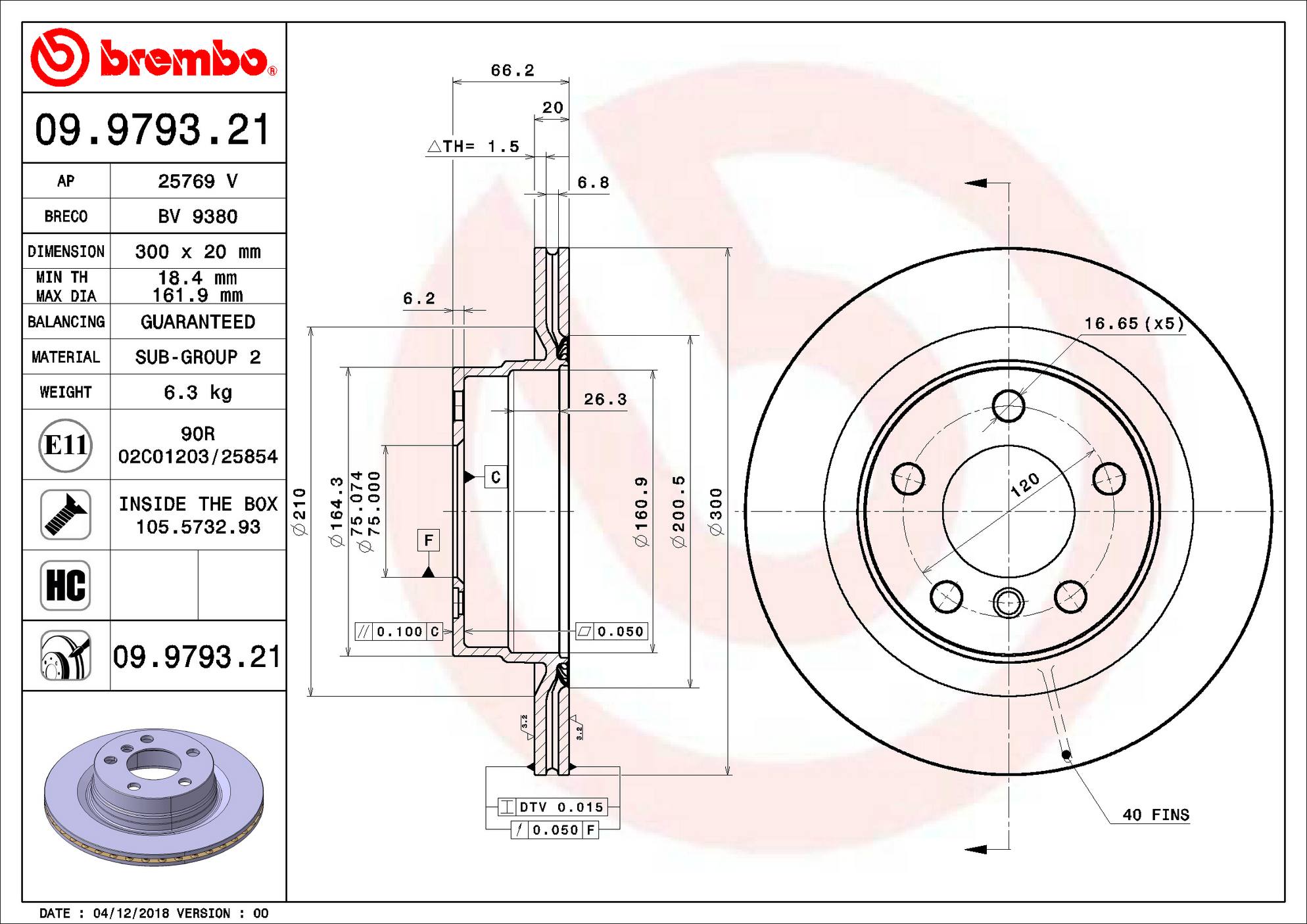 BMW Disc Brake Rotor – Rear (300mm) 34216792227