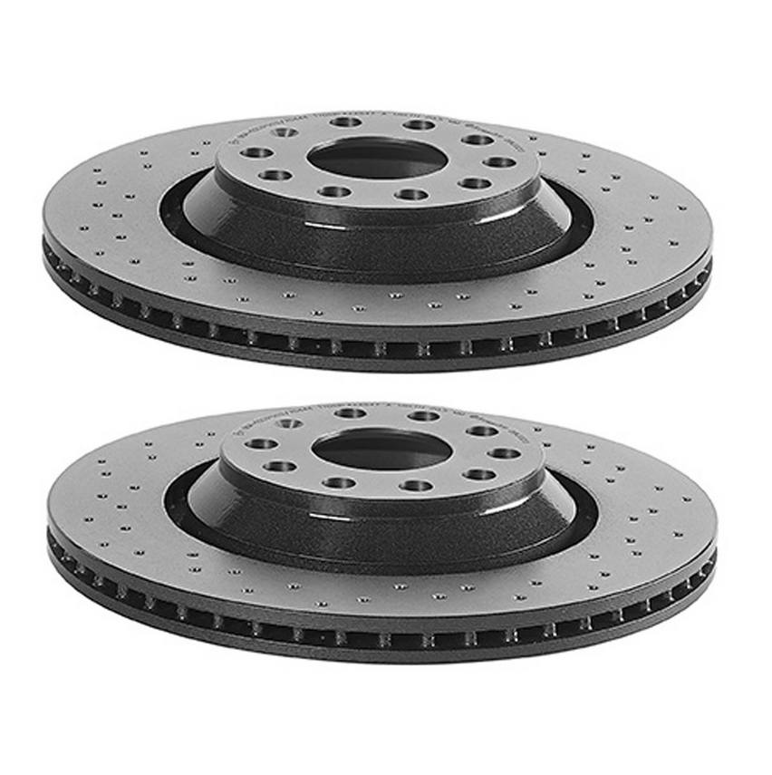 VW Brakes Kit – Pads & Rotors Front and Rear (340mm/310mm) (Ceramic) 5Q0615601E – Brembo 3807736KIT