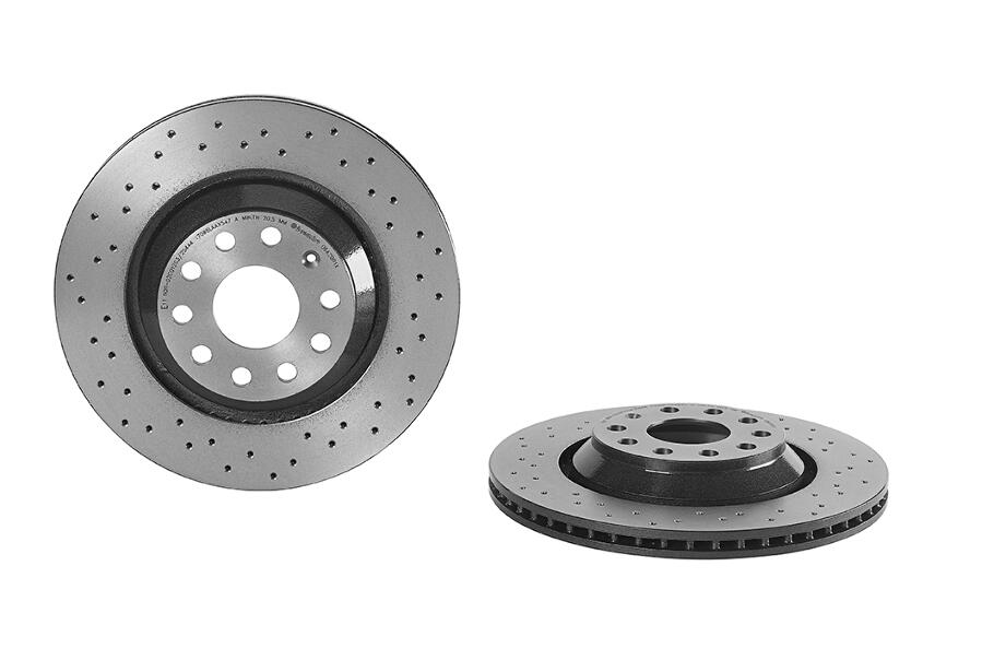 VW Brakes Kit – Pads & Rotors Front and Rear (345mm/310mm) (Xtra) (Low-Met) 5Q0615601E – Brembo 3808625KIT