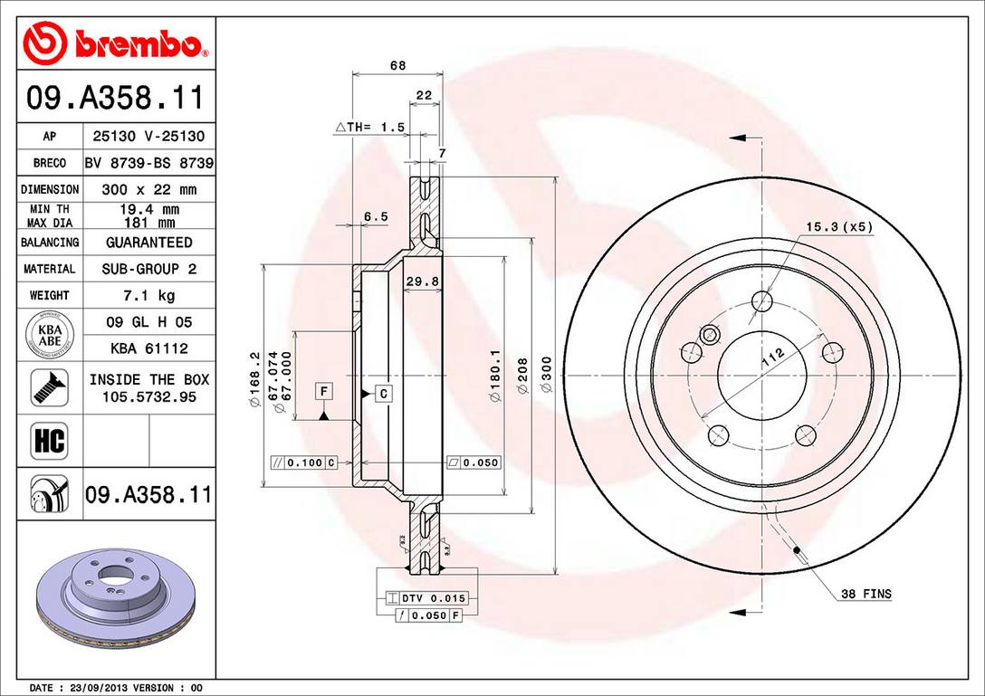 Mercedes-Benz Disc Brake Pad and Rotor Kit – Front and Rear (330mm/300mm) (Ceramic) 2114211112