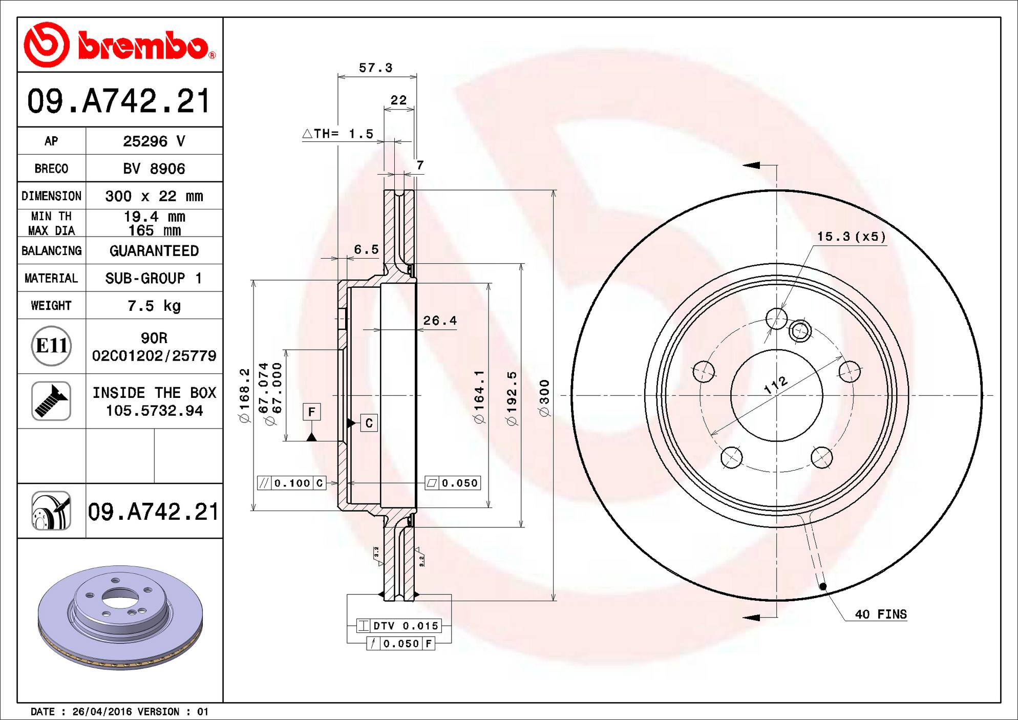 Mercedes-Benz Disc Brake Pad and Rotor Kit – Front and Rear (320mm/300mm) (Ceramic) 12-4211612