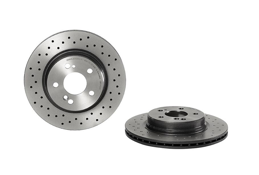 Mercedes Brembo Brakes Kit – Pads and Rotors Rear (300mm) (Low-Met) 004420932041 – Brembo 2887534KIT