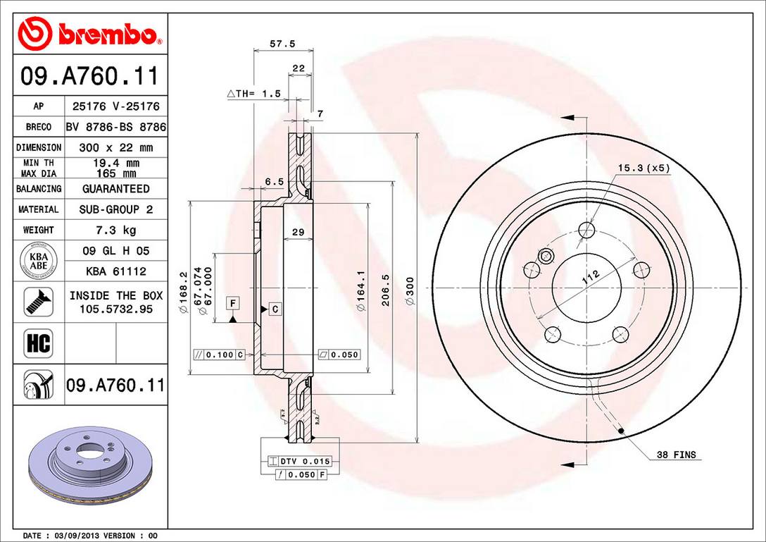 Mercedes-Benz Disc Brake Pad and Rotor Kit – Front and Rear (322mm/300mm) (Ceramic) 2044211012