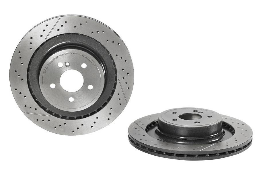 Mercedes-Benz Disc Brake Pad and Rotor Kit – Front and Rear (390mm/360mm) (Ceramic) 2304211212