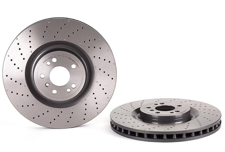 Mercedes-Benz Disc Brake Pad and Rotor Kit – Front and Rear (375mm/330mm) (Ceramic) 1664211600