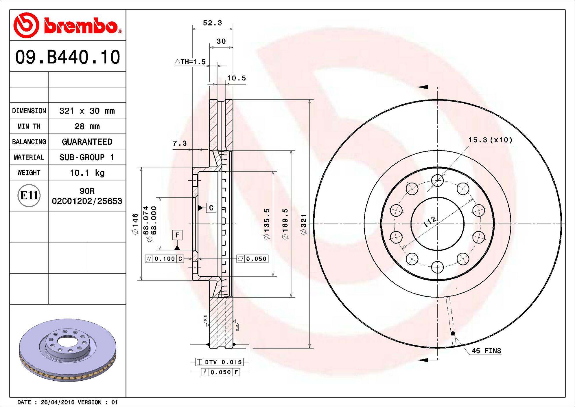 Audi Disc Brake Pad and Rotor Kit – Front and Rear (321mm/245mm) (Low-Met) 4B3615301