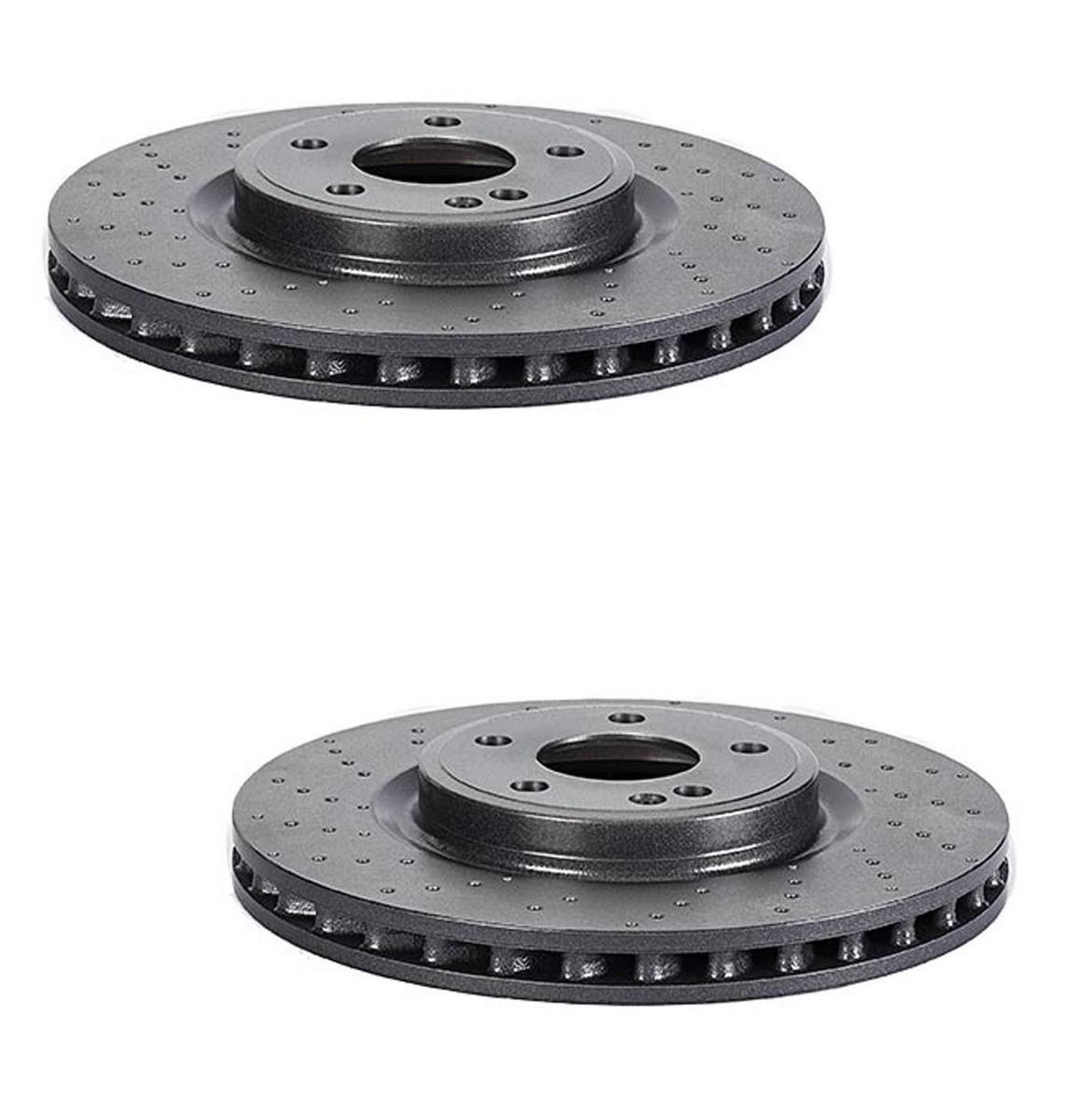 Mercedes Brakes Kit – Pads & Rotors Front and Rear (320mm/295mm) (Ceramic) 246423011207 – Brembo 1637372KIT