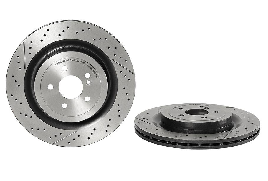 Mercedes-Benz Disc Brake Pad and Rotor Kit – Rear (360mm) (Low-Met) A2314230212