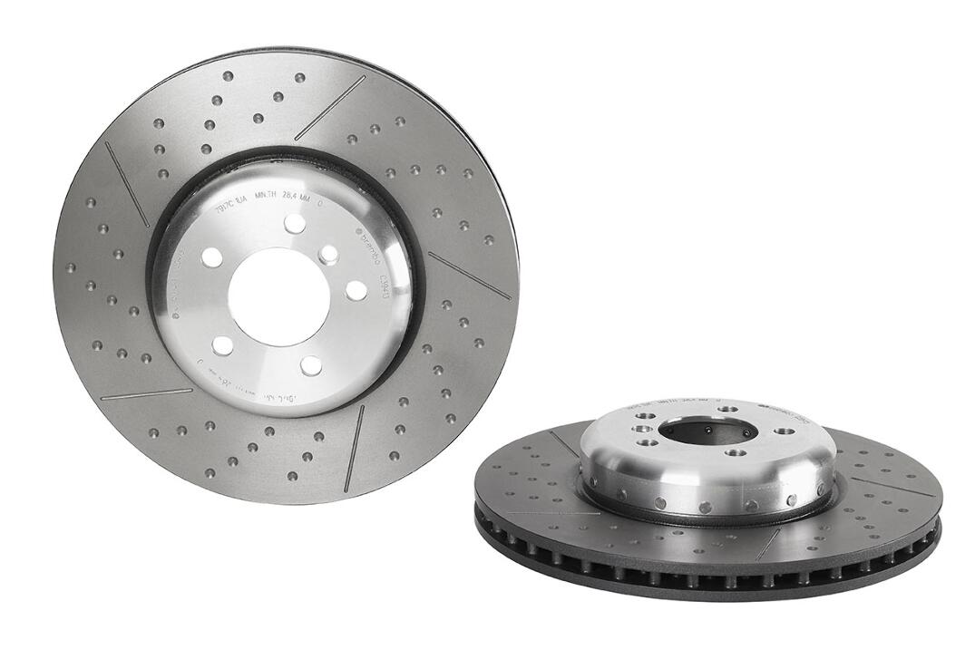 Brembo Brake Pads and Rotors Kit – Front and Rear (370mm/345mm) (Low-Met)