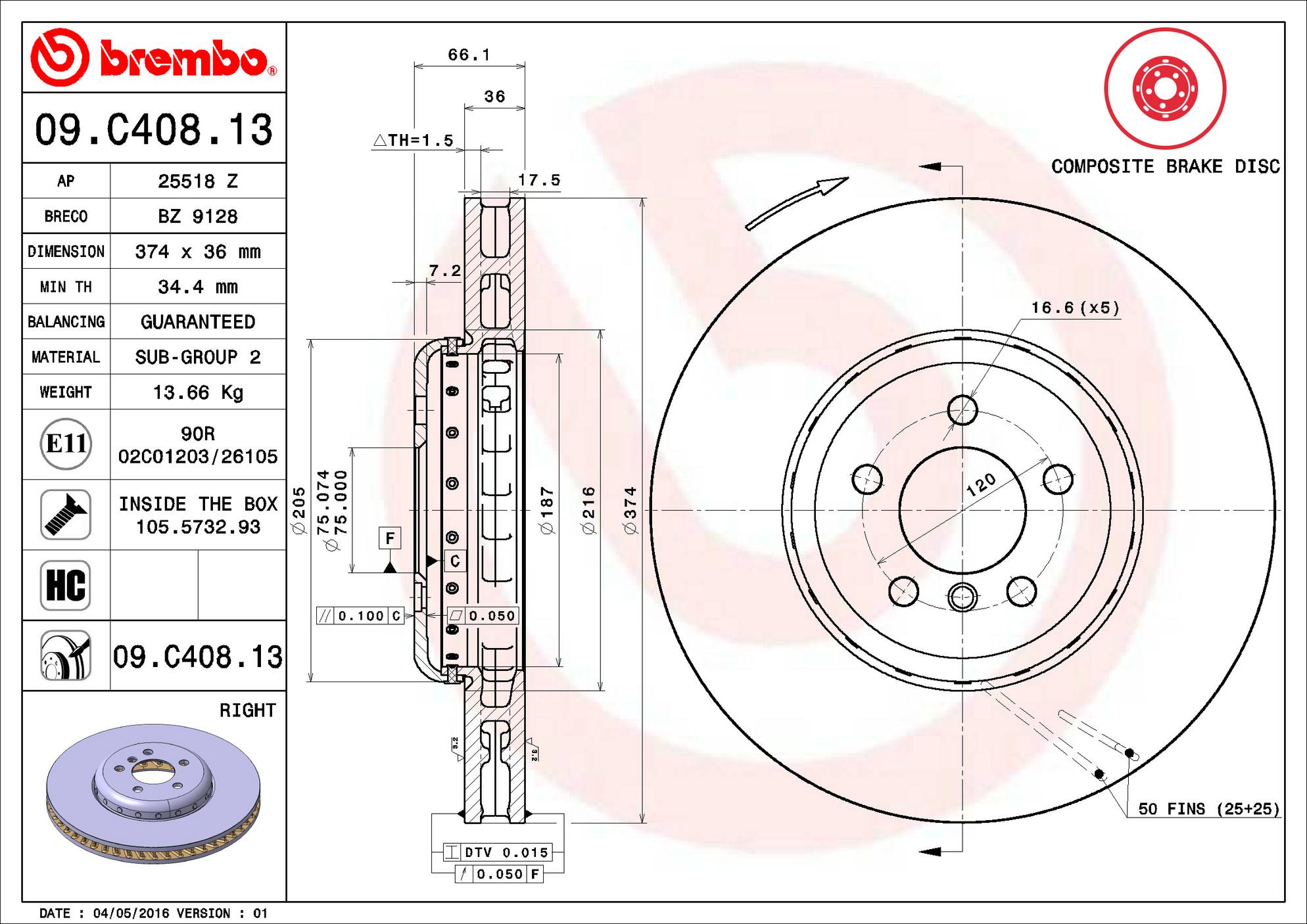 BMW Disc Brake Pad and Rotor Kit – Front and Rear (374mm/370mm) (Low-Met) 34116785675