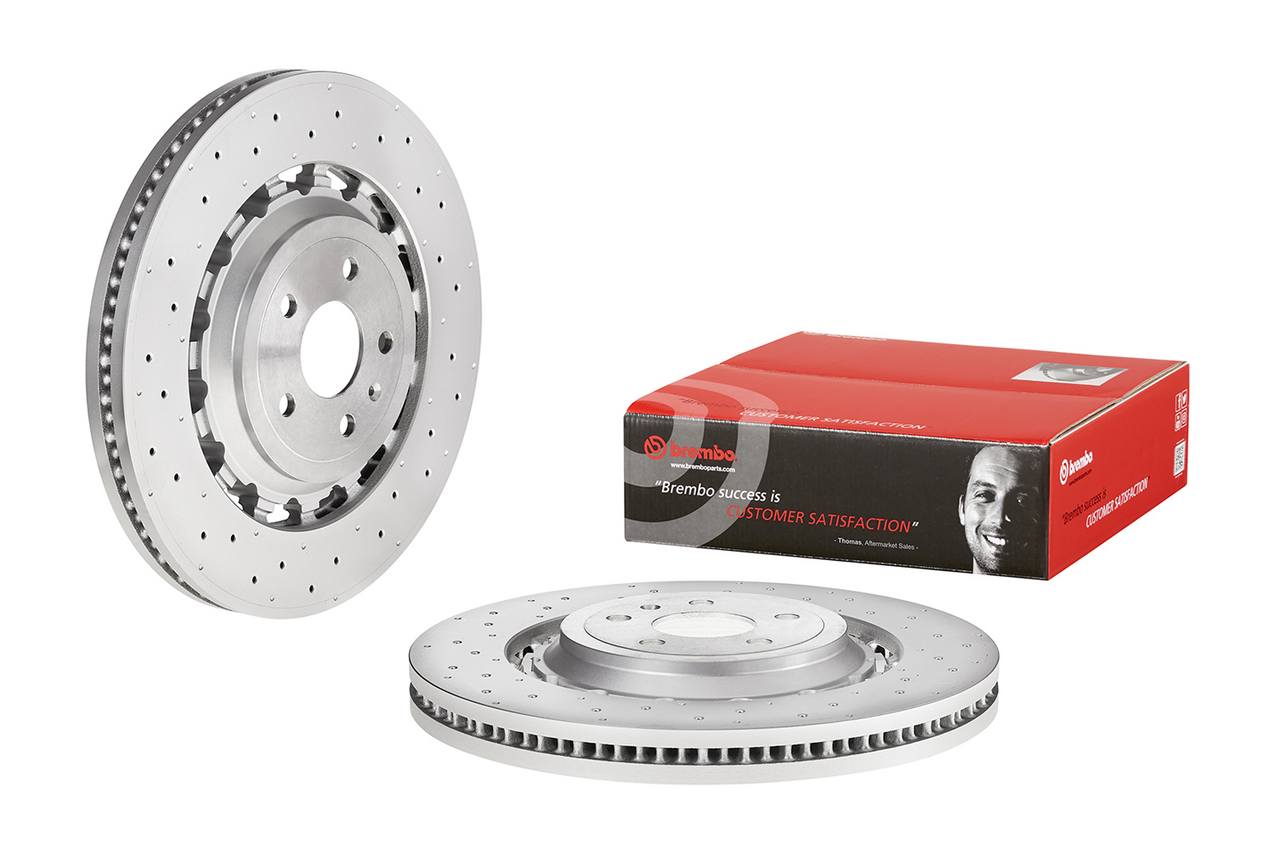 Audi Disc Brake Rotor – Front – Brembo 8S0615301E