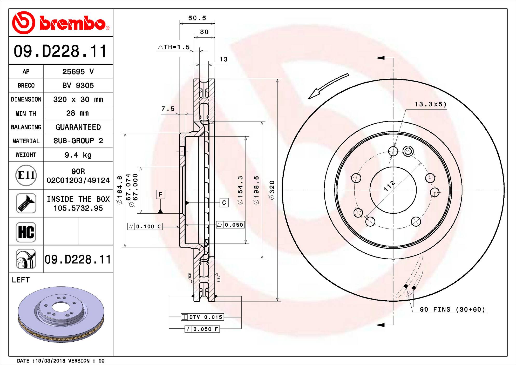 Mercedes-Benz Disc Brake Pad and Rotor Kit – Front and Rear (320mm/300mm) (Ceramic) 12-4211612