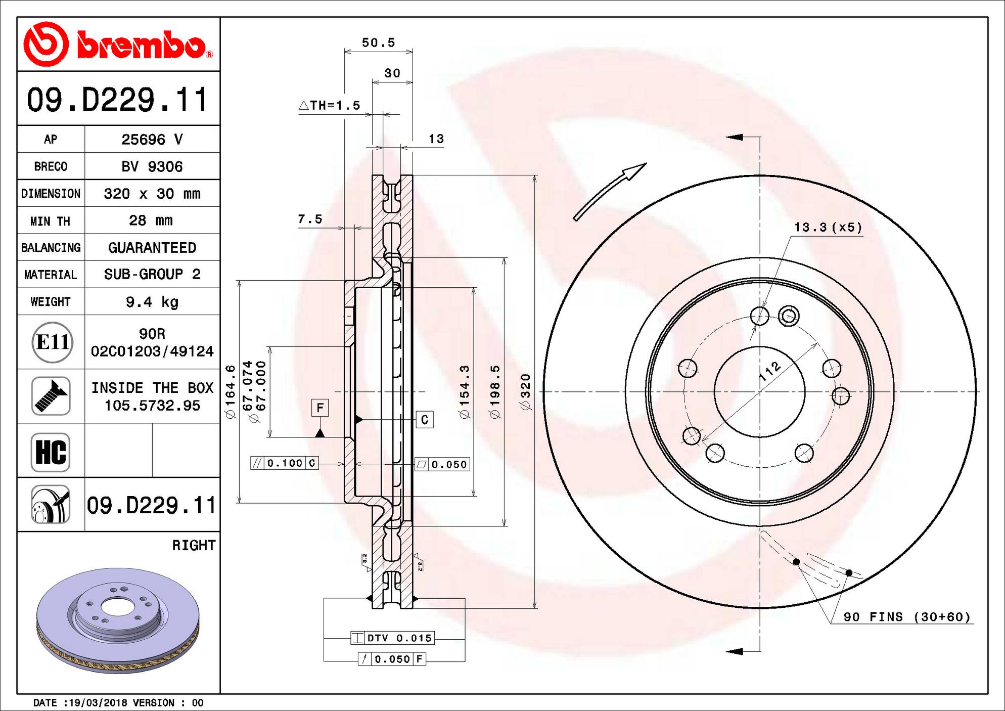 Mercedes-Benz Disc Brake Pad and Rotor Kit – Front and Rear (320mm/300mm) (Ceramic) 12-4211612