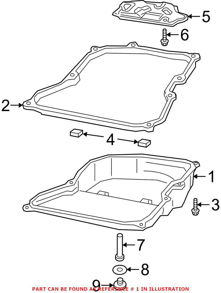 Audi Transmission Oil Pan 09P321361 – Genuine VW/Audi