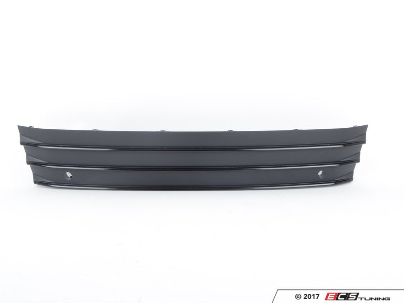 Front License Plate Filler - Satin Black / Brilliant Black