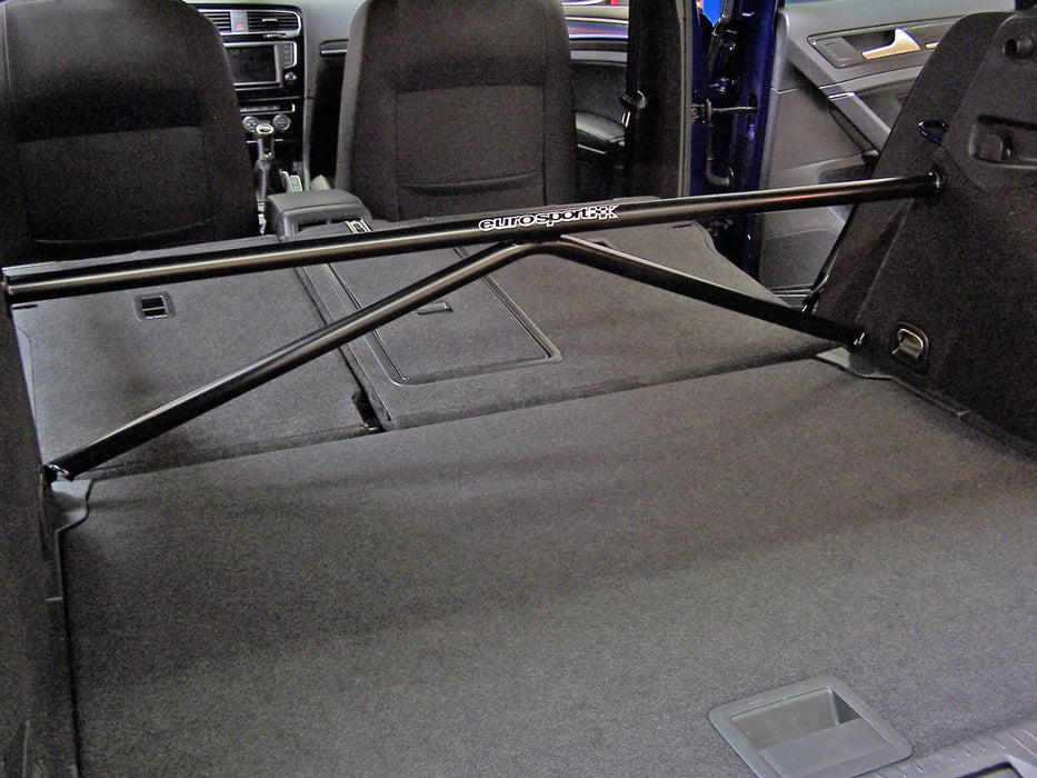 BLEMISHED Euro Sport Rear X-Brace Stress Bar - VW MK7 & MK7.5 GTI/Golf/Golf R