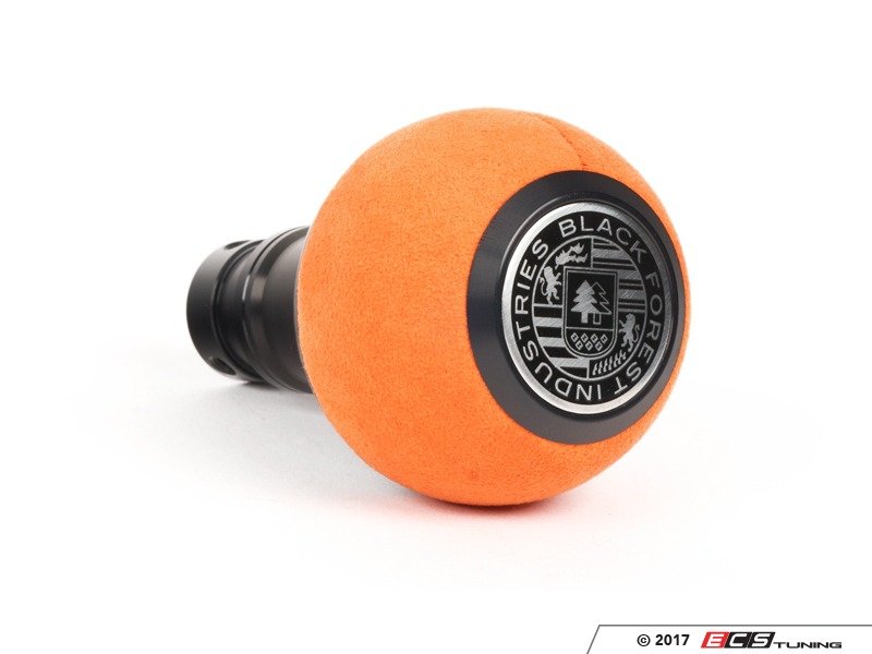 BFI Heavy Weight Shift Knob - Orange Alcantara / Black Anodized