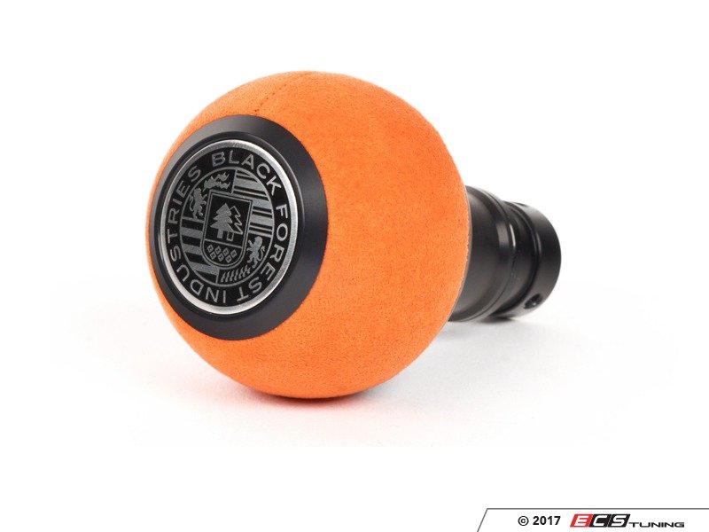 BFI Heavy Weight Shift Knob - Orange Alcantara / Black Anodized