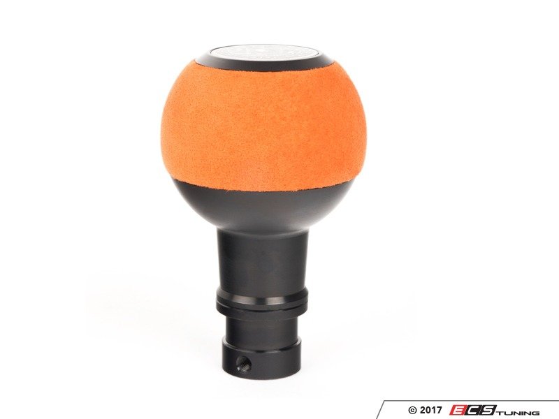 BFI Heavy Weight Shift Knob - Orange Alcantara / Black Anodized