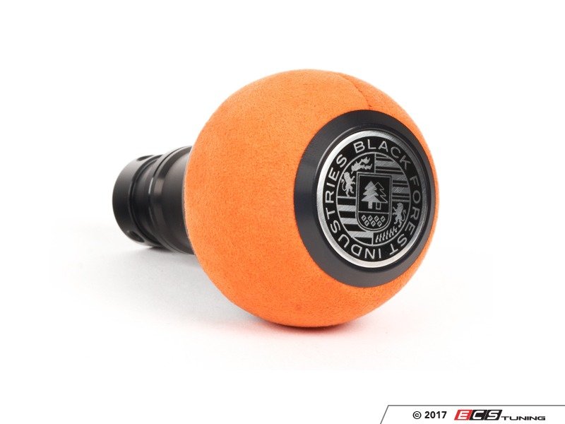 BFI Heavy Weight Shift Knob - Orange Alcantara / Black Anodized