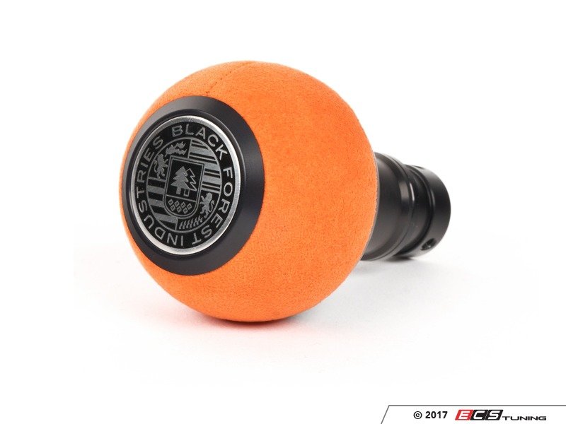 BFI Heavy Weight Shift Knob - Orange Alcantara / Black Anodized