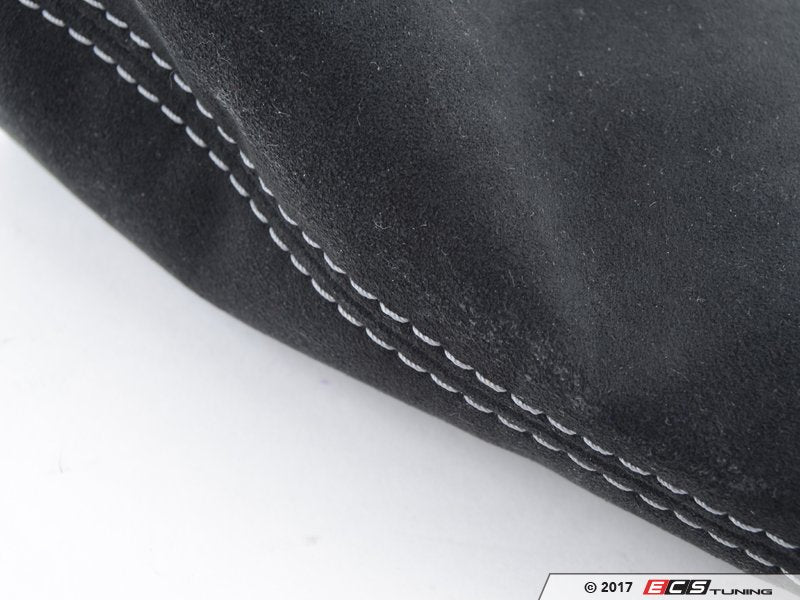 BFI Manual Alcantara Shift Boot - Silver Stitching