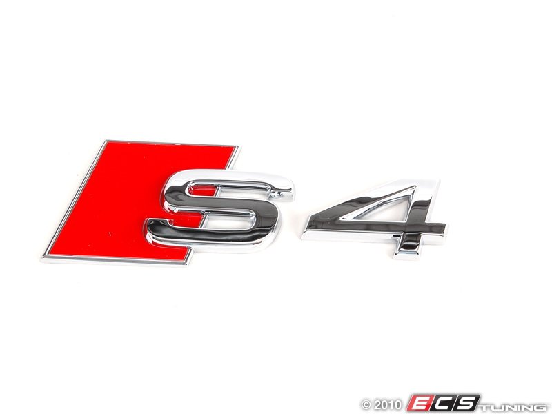 "S4" Emblem - Red / Chrome