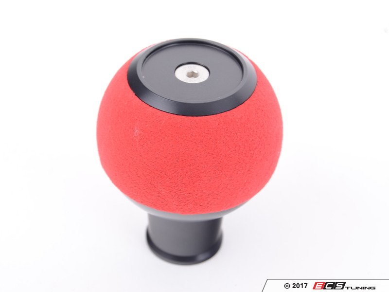 BFI Heavy Weight Shift Knob - Red Alcantara / Black Anodized