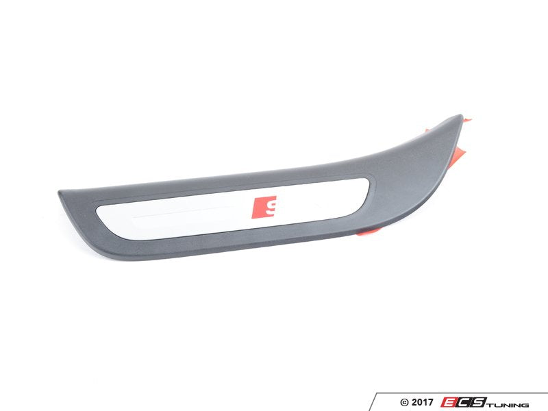 sQ5 rear door sill - satin black - left