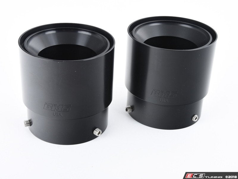 BMS Billet Exhaust Tips - Black