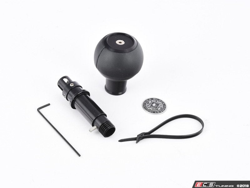 BFI Heavy Weight Shift Knob - Black Nappa Leather / Black Anodized