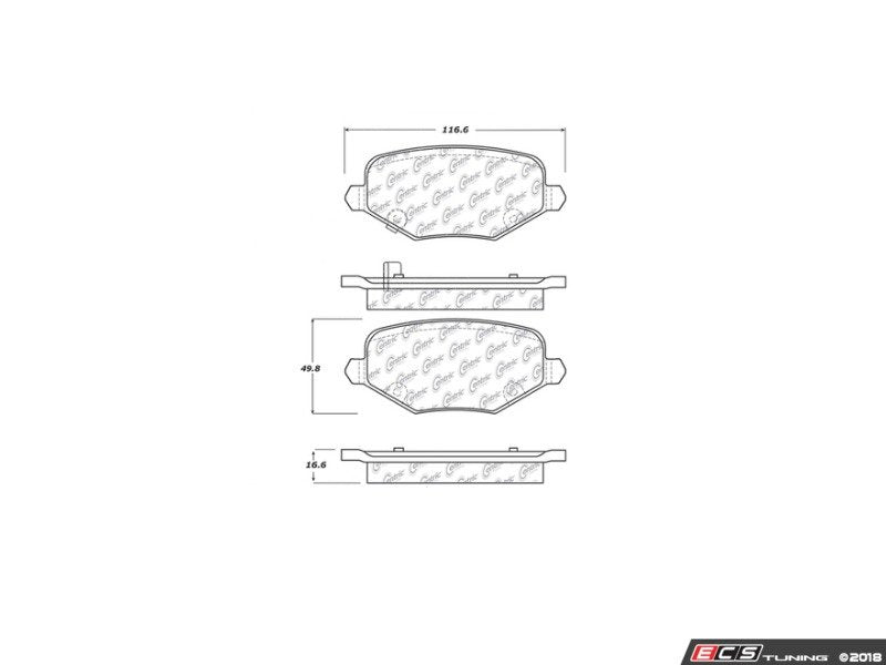 Posi-Quiet Rear Brake Pad Set