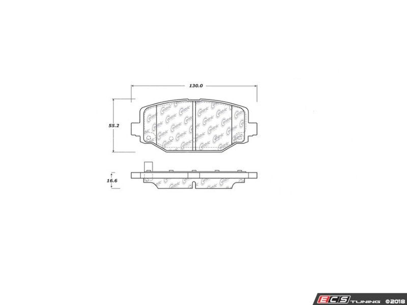 Posi-Quiet Rear Brake Pad Set