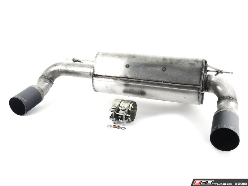 Stainless Axle-Back Exhaust - Black Tips