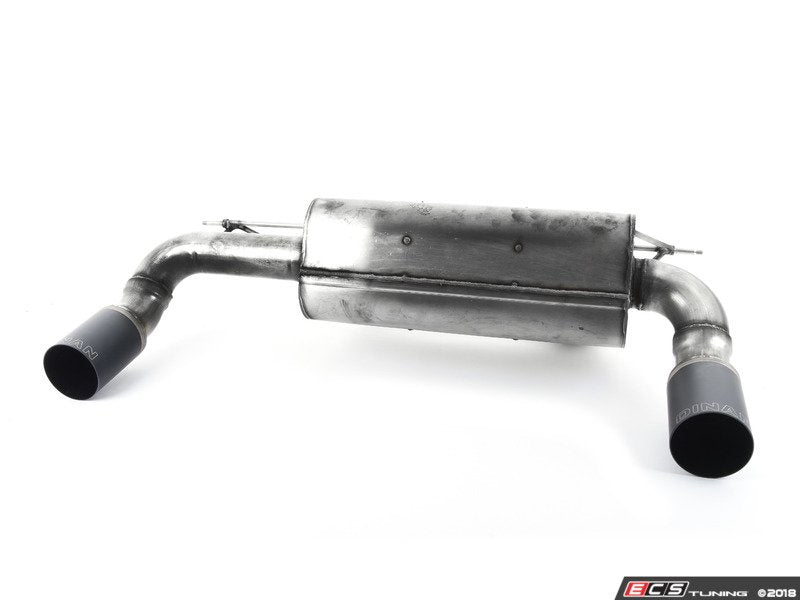 Stainless Axle-Back Exhaust - Black Tips