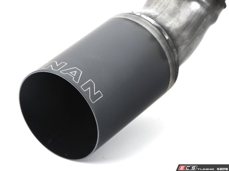 Stainless Axle-Back Exhaust - Black Tips