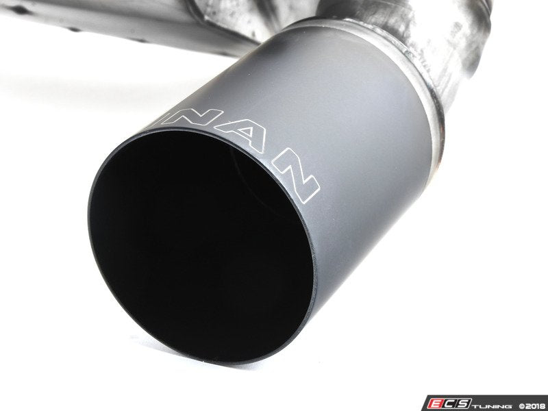 Stainless Axle-Back Exhaust - Black Tips