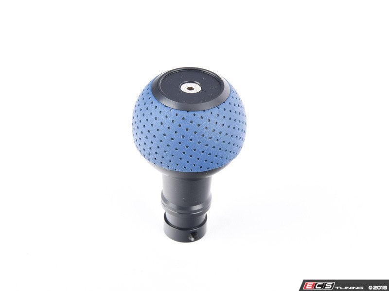 BFI Heavy Weight Shift Knob - Maritime Blue Leather / Black Anodized