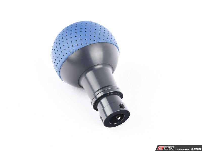 BFI Heavy Weight Shift Knob - Maritime Blue Leather / Black Anodized