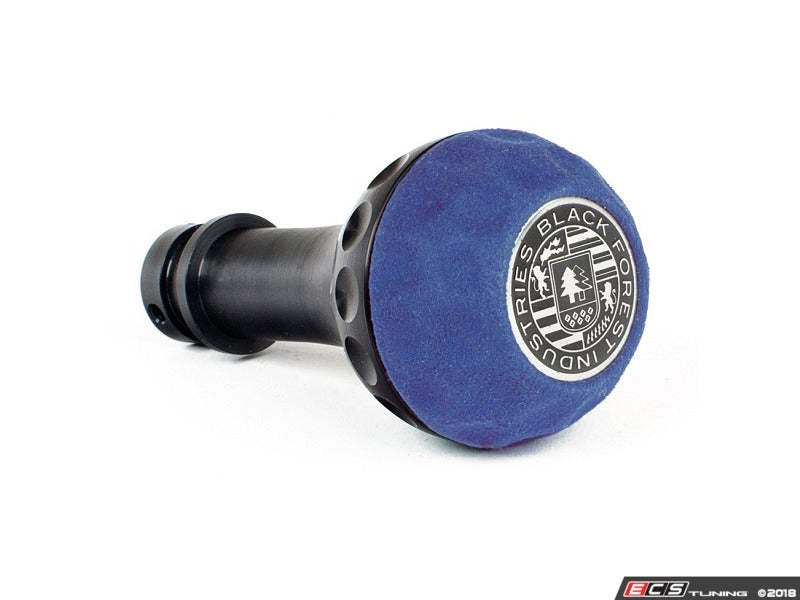 BFI Heavy Weight Golf Ball Shift Knob - SCHWARZ - Blue Alcantara