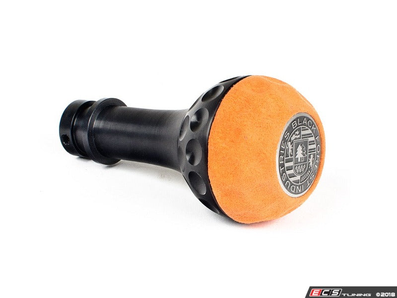 BFI Heavy Weight Golf Ball Shift Knob - SCHWARZ - Orange Alcantara