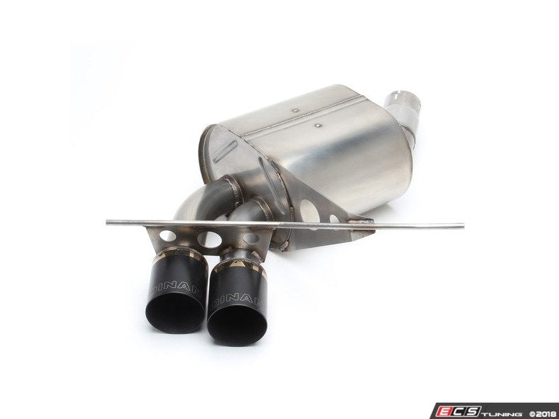 Stainless Axle-Back Exhaust - Black Tips