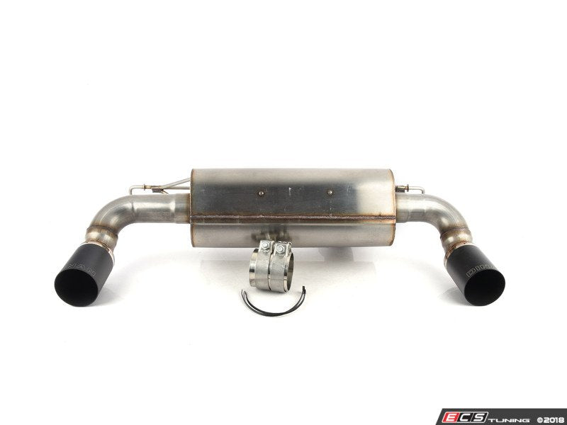 Stainless Axle-Back Exhaust - Black Tips